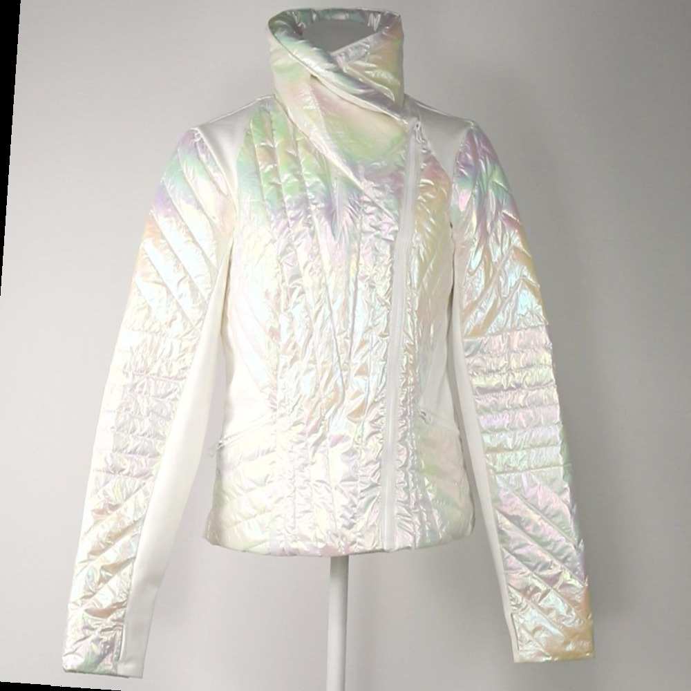 Blanc Noir pearly iridescent jacket